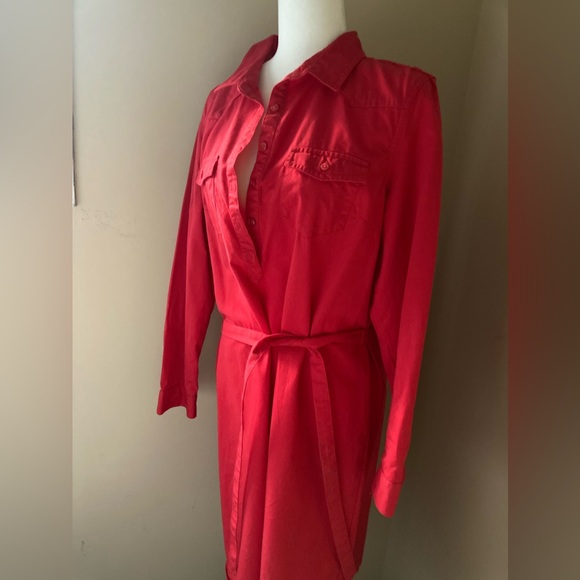 Red Cotton Dress-New - Picture 2 of 8